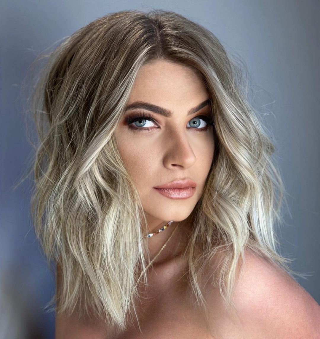 Long Dirty Blonde Bob with Ombre