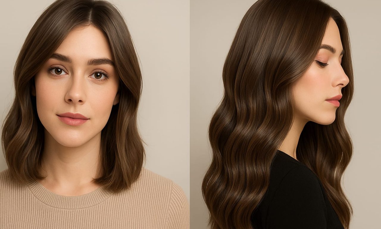 two ladies with ash brown hair