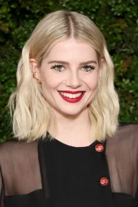 Lucy Boynton in cowgirl bob haircut