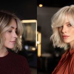Two women in bob hairstyles